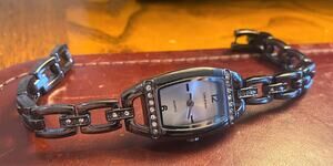Women's 20mm Gun Metal Tone Cote d'Azur Watch, Crystal Accents